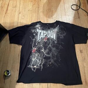 Tapout Black T-Shirt with Electric Graphic